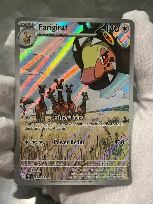 Pokémon TCG Farigiraf Paldea Evolved 228/193 Illustration Rare Holo LP