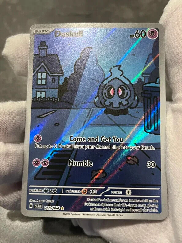 Pokémon TCG Duskull 068/064 Shrouded Fable Holo Illustration Rare LP+