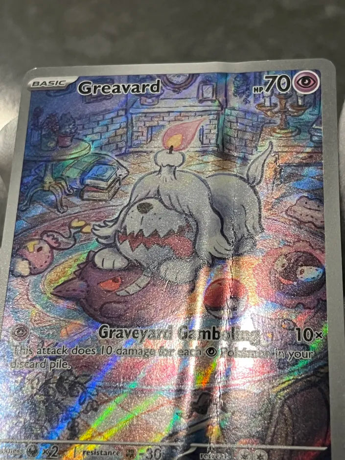 Pokémon TCG Greavard 214/198 Scarlet & Violet Base Holo Illustration Rare DMG