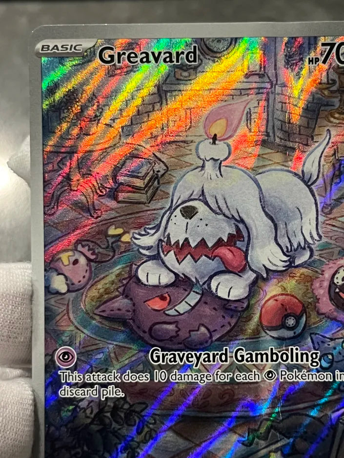 Pokémon TCG Greavard 214/198 Scarlet & Violet Base Holo Illustration Rare DMG